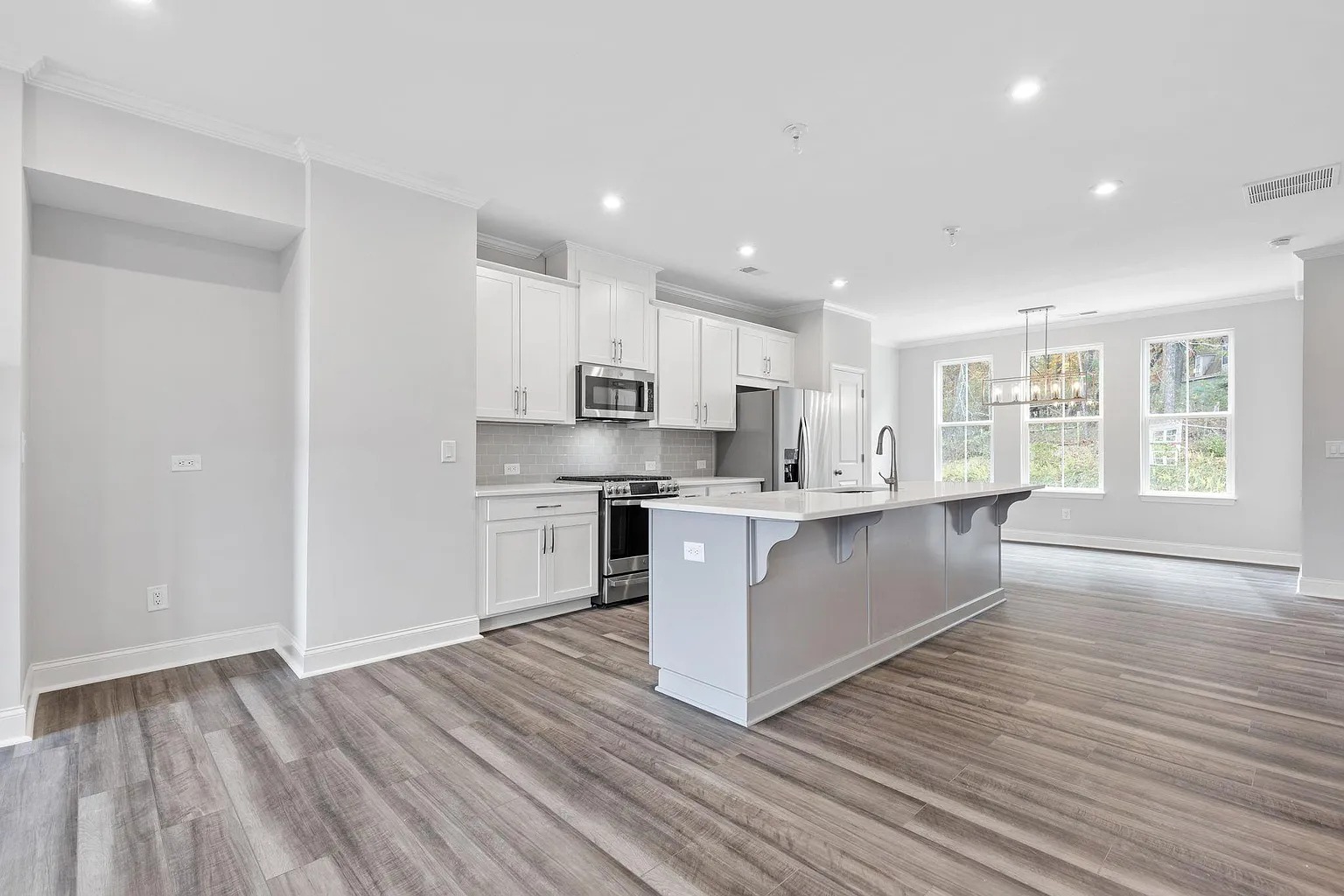 Quartz island kitchen at 1162 Buice Lake Parkway